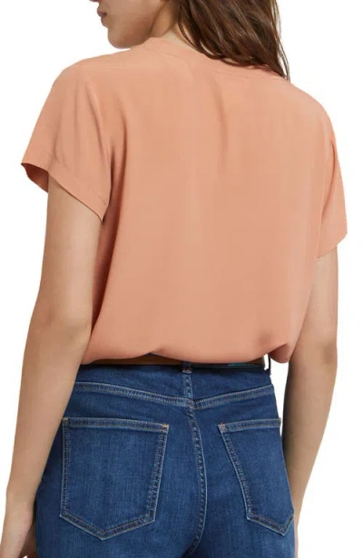 Ottod'ame Silk Blend T-shirt In Orange