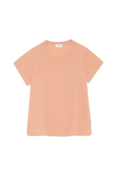 Ottod'ame Silk Blend T-shirt In Orange
