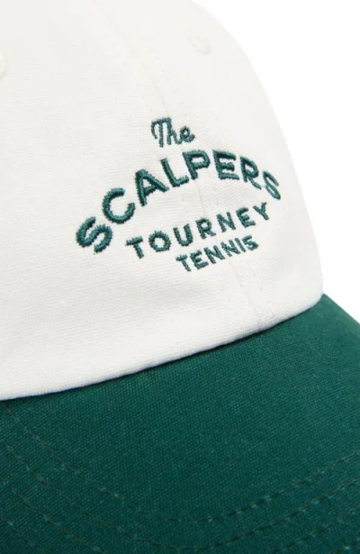 Scalpers Contrast Visor Cap In Multi