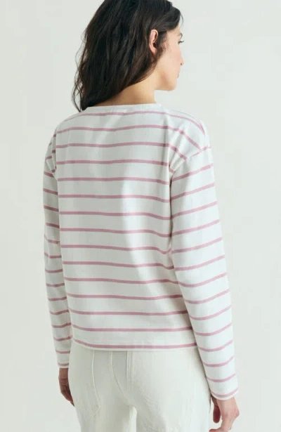 Scalpers Striped T-shirt Patch In White