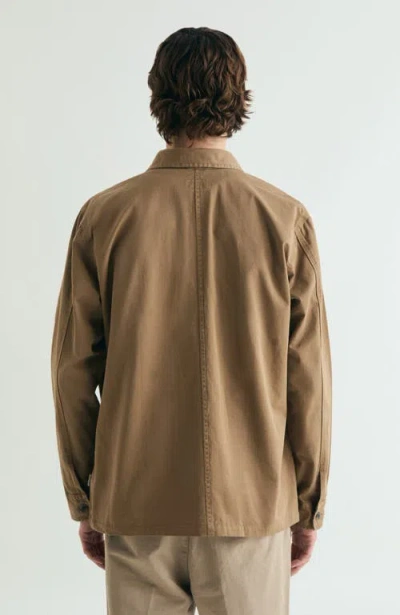 Scalpers Overshirt With Buttoned Pockets In Brown