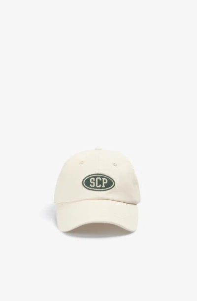 Scalpers Embroidered Patch Cap In Neutral