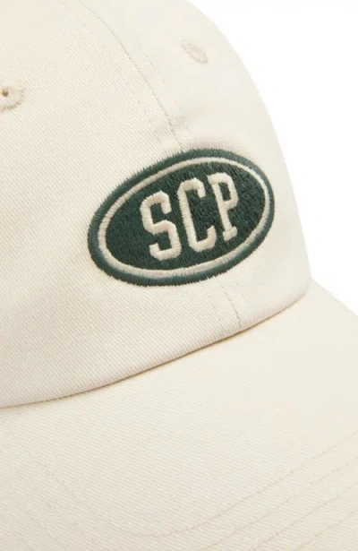 Scalpers Embroidered Patch Cap In Neutral