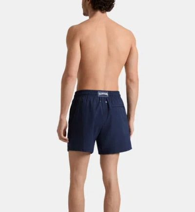 Vilebrequin Men Micro-perforated Ultra-light And Packable Swim Trunks Solid In Blue