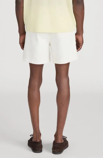Frame Cotton Canvas Drawstring Shorts In White