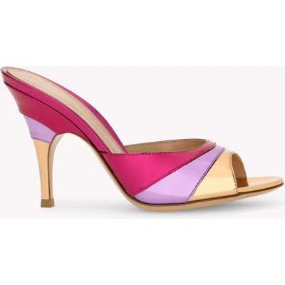 Gianvito Rossi Marea 95 Mules In Multi