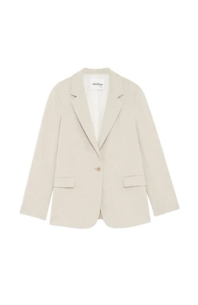 Ottod'ame One-button Jacket In Blue