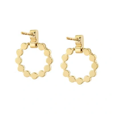 Michael M Cloud Mini Single Drop Earrings In Gold