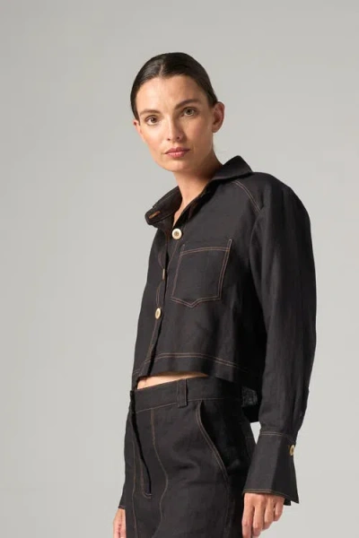 Jbq Caleb Top In Black