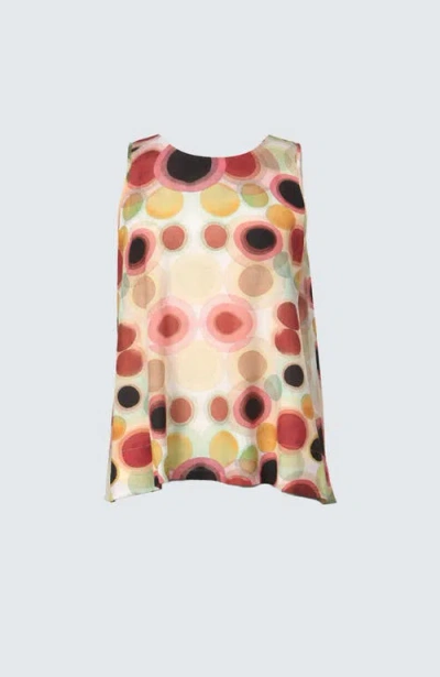 Luukaa Elan Printed Thin Cotton Top In Multi