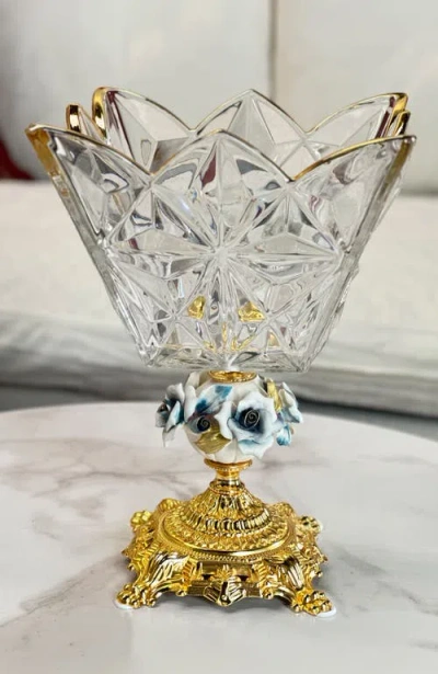 Mark Roberts Footed Crown Bowl In Multi
