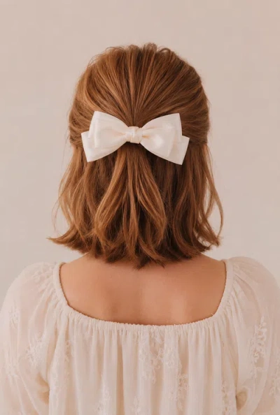 Puttisu Large Double Bow Clip Set In Multi
