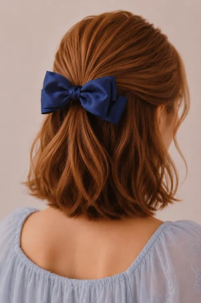 Puttisu Large Double Bow Clip Set In Multi