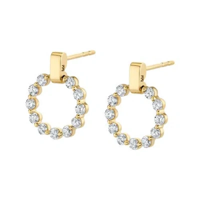 Michael M Cloud Mini Single Drop Earrings In Gold