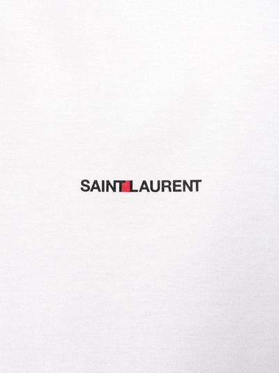 Shop Saint Laurent Logo Print T-shirt