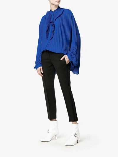 Shop Balenciaga Pleated Multi-styling Blouse