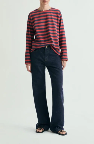 Scalpers Striped T-shirt Patch In Black