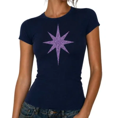 Madison Maison X On/off Essentials Plain Star T-shirt In Blue