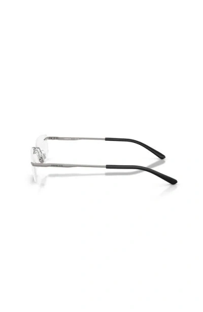 Arnette 58mm Rectangle Optical Glasses In White