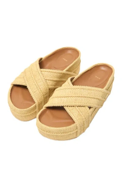 Maje Platform Sandals In Neutral