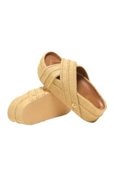 Maje Platform Sandals In Neutral