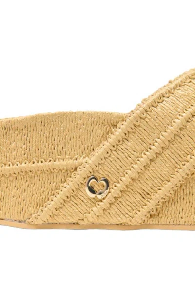 Maje Platform Sandals In Neutral