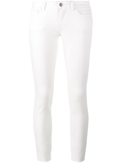 Shop Dolce & Gabbana Skinny-jeans Mit Ananas-applikation In White