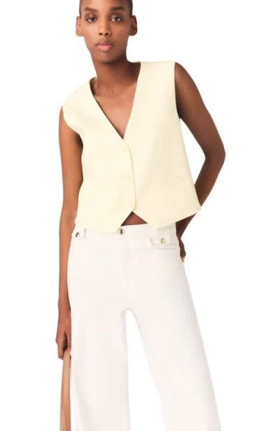 Maje Tailored Jacket In Yellow