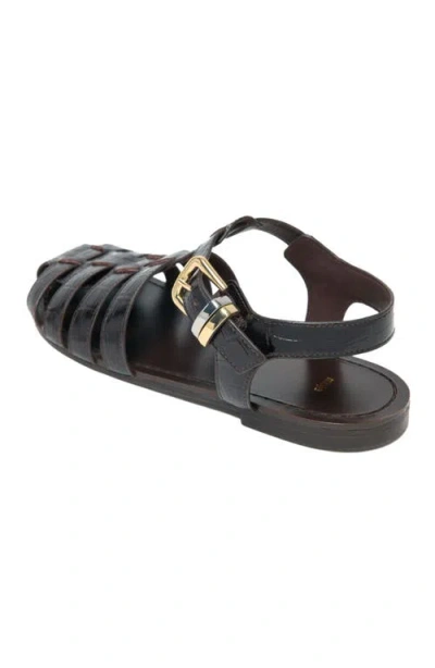 Maje Multi-strap Leather Sandals In Black