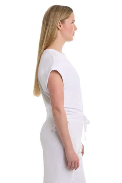 Wilt Round Neck Side Drawstrings Tee In White