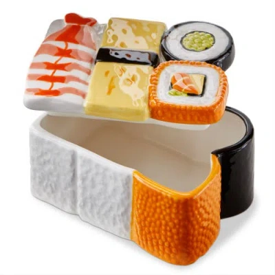 Tag Sushi Lidded Trinket Box Multi Earthenware Everyday In Multi