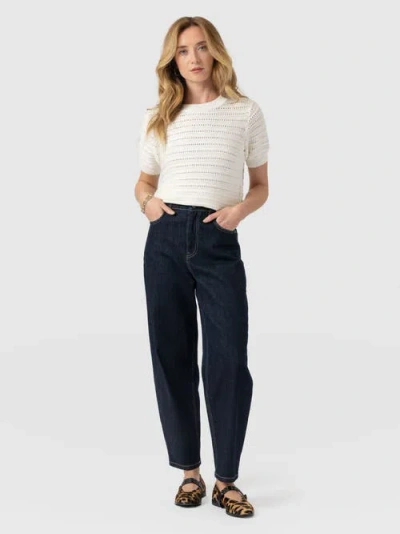 Saint + Sofia Ester Short Sleeve Knit In Multi