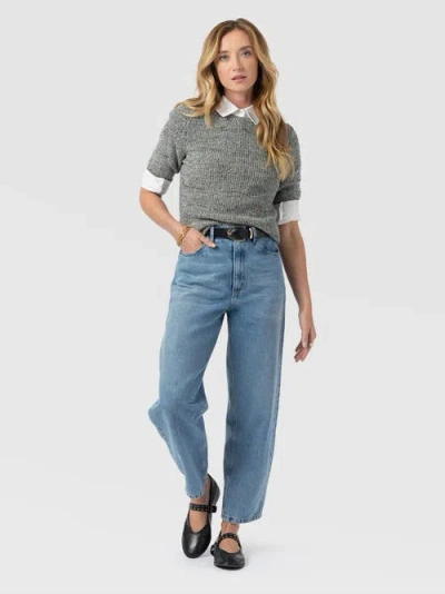 Saint + Sofia Blair Knit Tee In Multi
