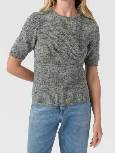 Saint + Sofia Blair Knit Tee In Multi