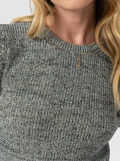 Saint + Sofia Blair Knit Tee In Multi