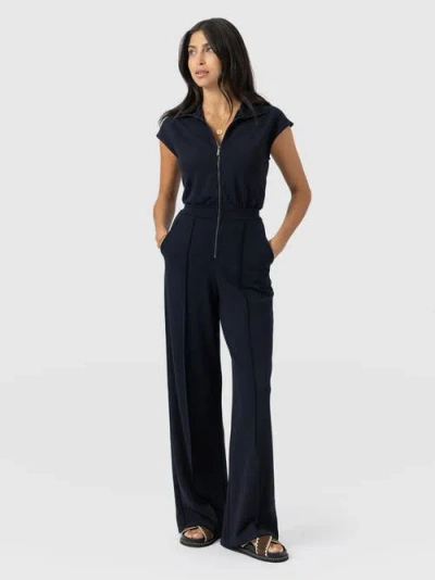 Saint + Sofia Keller Jumpsuit In Black