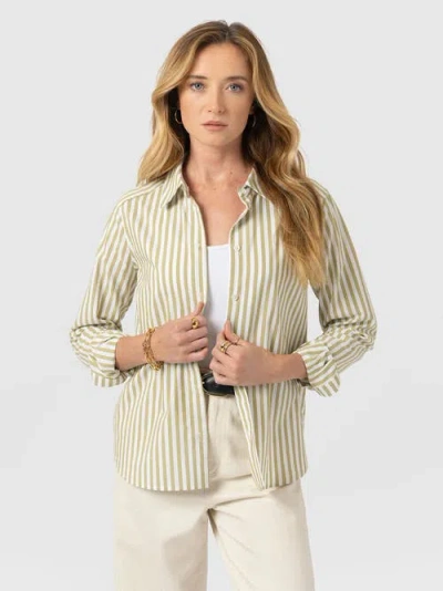 Saint + Sofia Anneliese Shirt In Multi