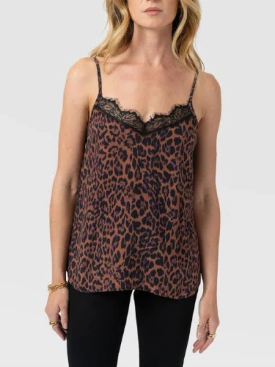 Saint + Sofia Harper Lace Cami In Multi