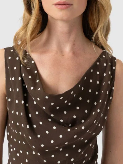 Saint + Sofia Raye Cowl Cami In Multi