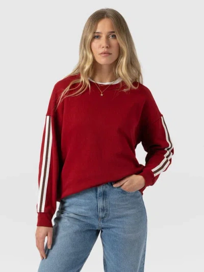 Saint + Sofia Victory Sweatshirt In Multi