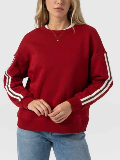 Saint + Sofia Victory Sweatshirt In Multi