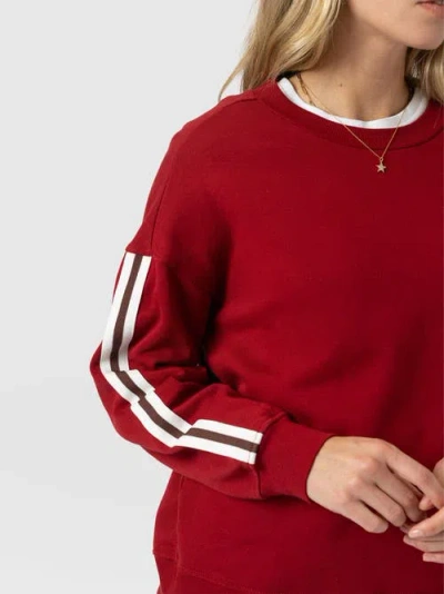 Saint + Sofia Victory Sweatshirt In Multi