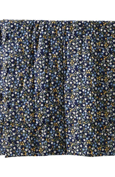 Lands' End Pureloft Printed Comforter In Blue