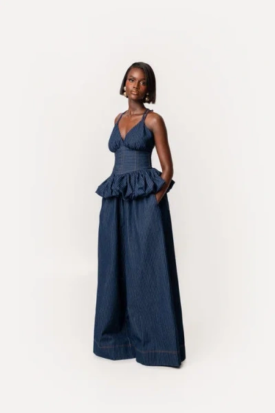 Ofuure Amara Pants In Blue