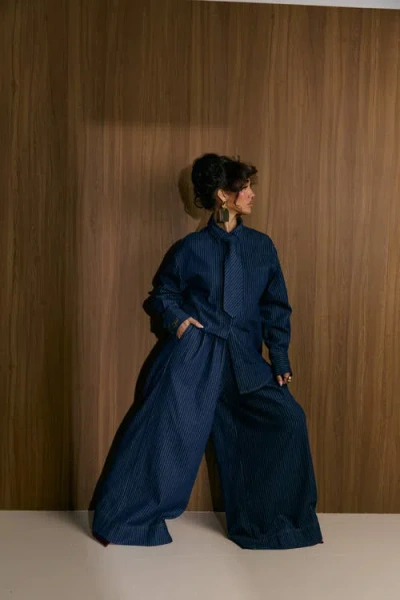 Ofuure Amara Pants In Blue