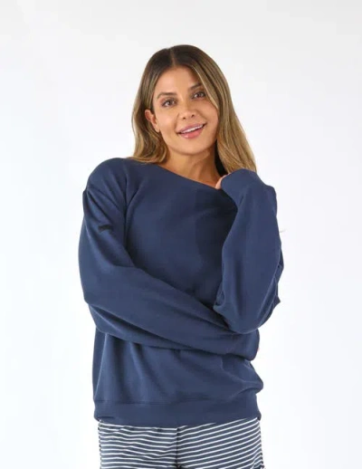 Softflex Oversized Crew In Blue