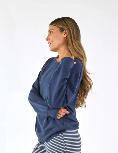 Softflex Oversized Crew In Blue