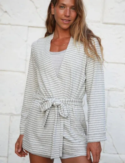 Softflex Cloud Fleece Robe In White