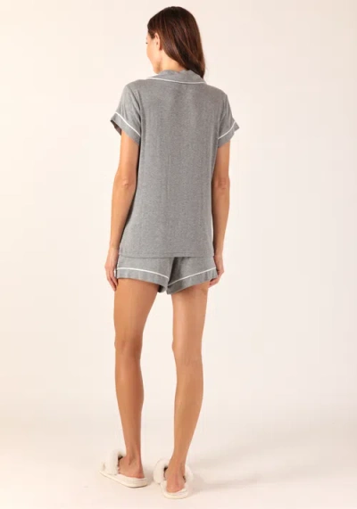Softflex Cuddle Up Pajama Set In Gray