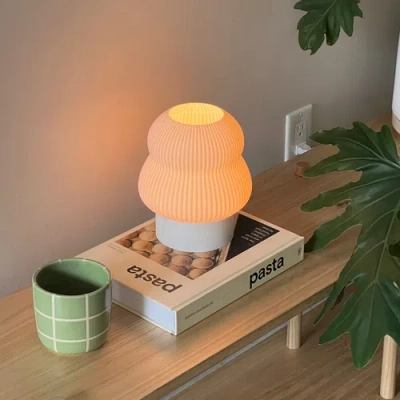Nella Home Poly Table Lamp In White